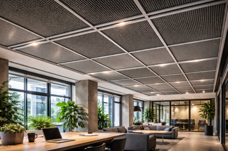 Потолочные панели Армстронг из металлической сетки: обзор, размеры и монтаж